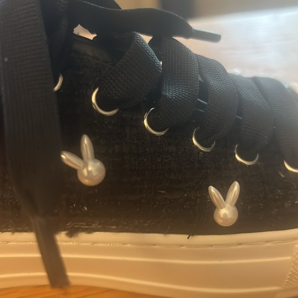 Charles & Keith Playful And Charming, Slip On Bunny-Studded Sneakers - Picture 8 of 9